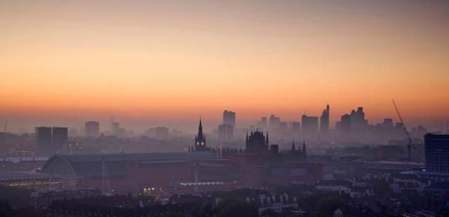 kings cross st pancras sunrise from camden - james burns