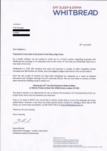 whitbread letter