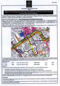 south kings cross dispersal zone
