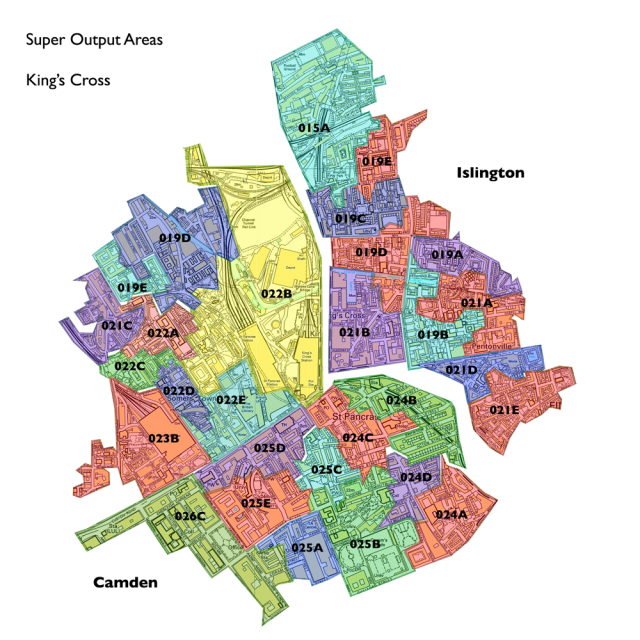 King's Cross lower super output areas