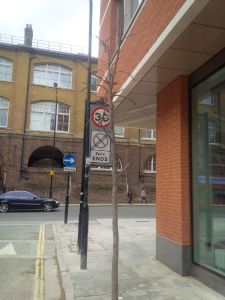 Railway Street tree right side at junction with York Way