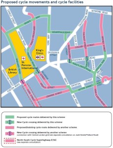 Proposed cycle movements and cycle facilities